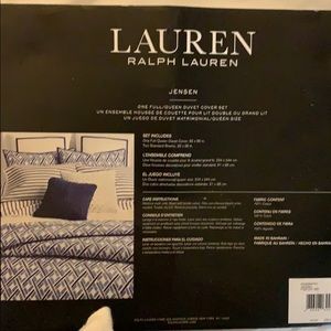 New w/o packaging Ralph Lauren Jensen duvet set
